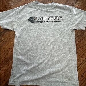 Houston Astros Grey Short-Sleeve Logo Tee